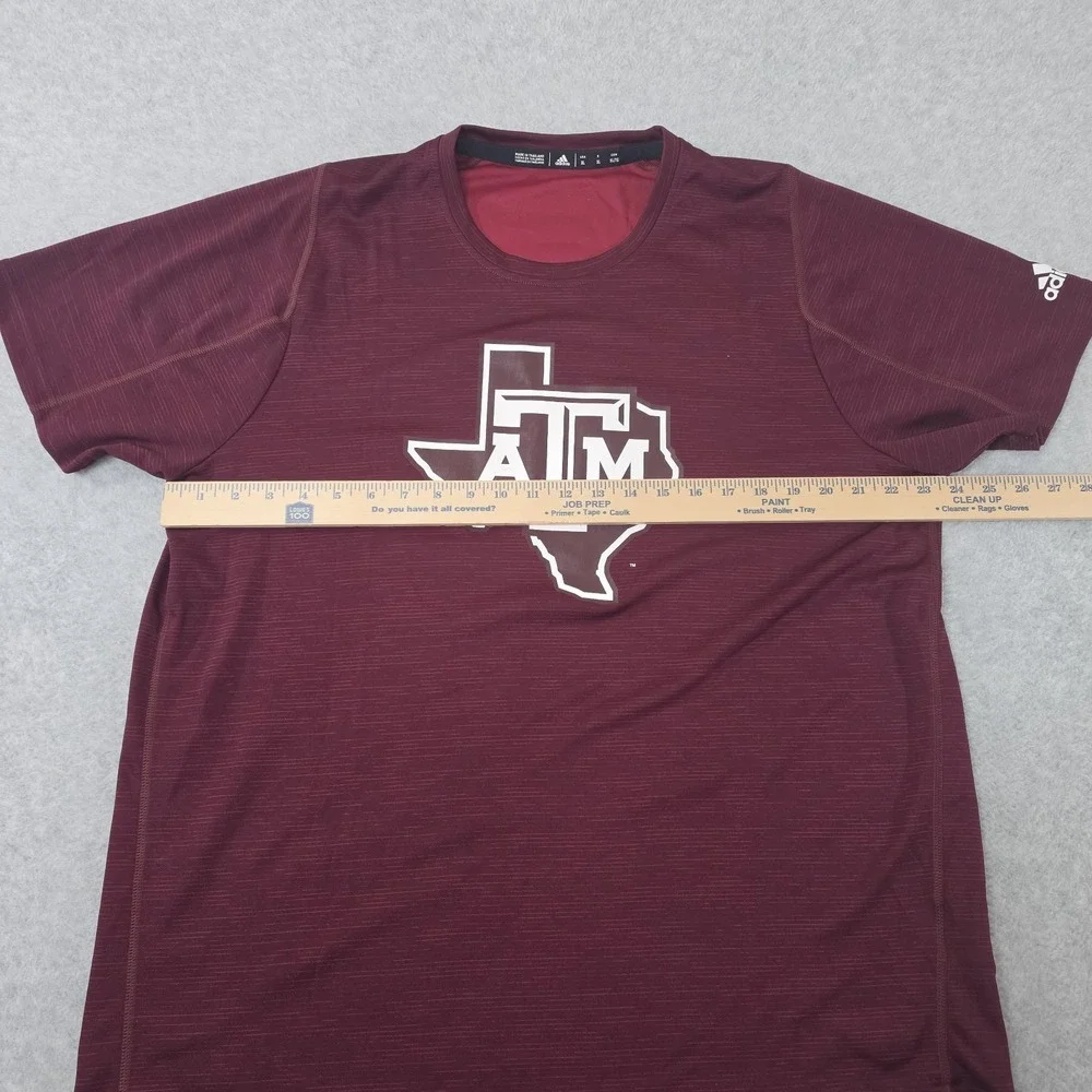 Adidas Texas AM Aggies Shirt Mens XL Maroon Climalite Football Team Issued